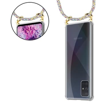 Samsung Galaxy A71 5G Skal Fodral Kedja (Gul)