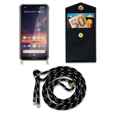 Nokia 3.2 Skal Fodral Kedja (Svart)