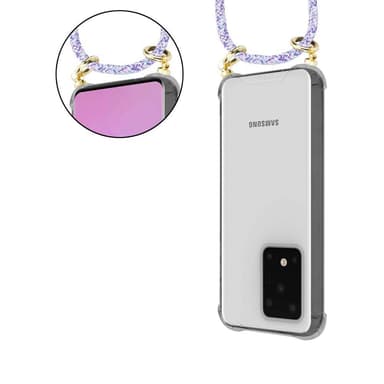 Samsung Galaxy S20 ULTRA Skal Fodral Kedja (Lila)
