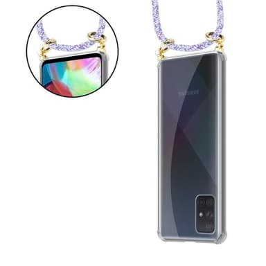 Samsung Galaxy A51 5G Skal Fodral Kedja (Lila)