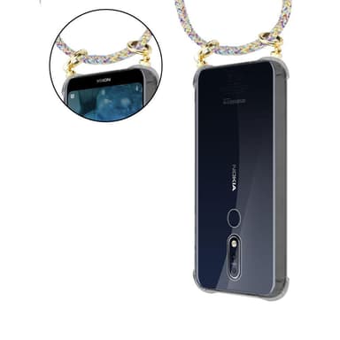Nokia 7.1 Skal Fodral Kedja (Gul)