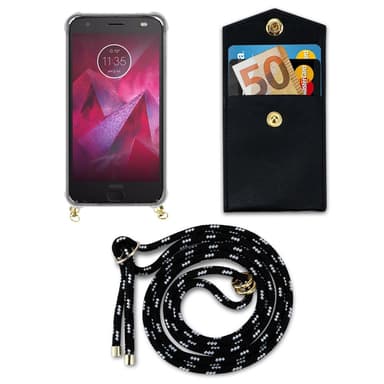 Motorola MOTO Z2 Skal Fodral Kedja (Svart)