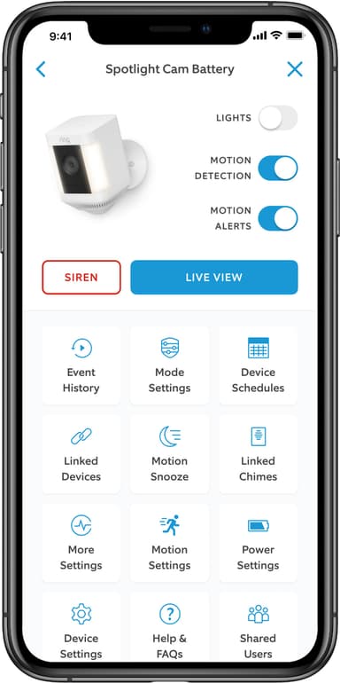 Ring Spotlight Cam Plus säkerhetskamera (vit/batteri)