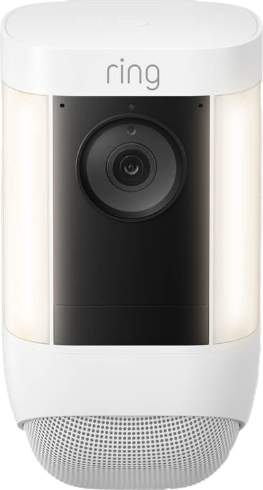 Ring Spotlight Cam Pro säkerhetskamera (vit/batteri)