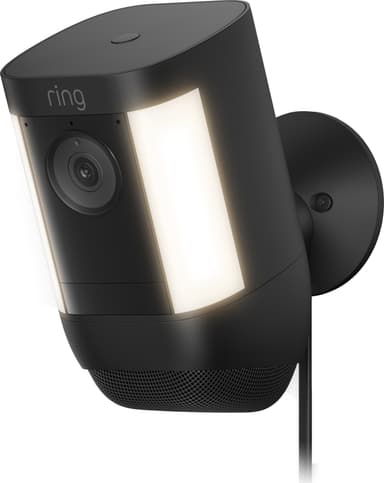 Ring Spotlight Cam Pro säkerhetskamera (svart/trådbunden)