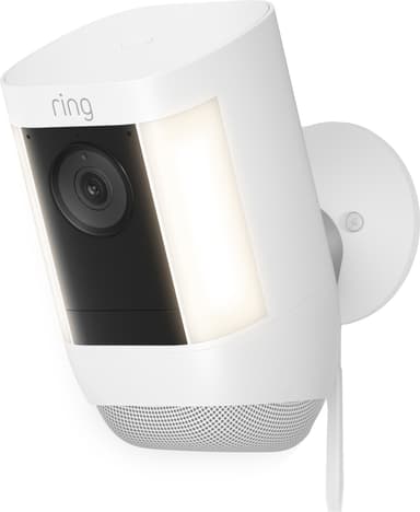 Ring Spotlight Cam Pro säkerhetskamera (vit/trådbunden)