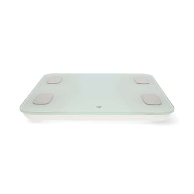 Nedis SmartLife Hälso Vågar | Bluetooth® | Ben / BMI / BMR / Fett / Muskler / Vatten / Vikt | 12 | Max last: 180 kg | Android™ / IOS | ABS / Glas | Vit