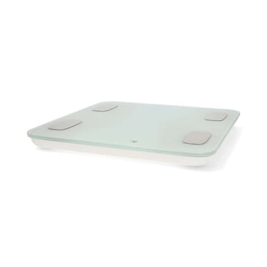 Nedis SmartLife Hälso Vågar | Bluetooth® | Ben / BMI / BMR / Fett / Muskler / Vatten / Vikt | 12 | Max last: 180 kg | Android™ / IOS | ABS / Glas | Vit