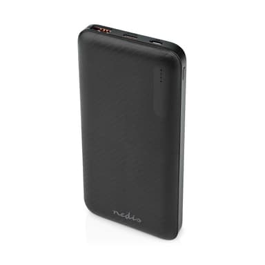 Nedis Powerbank | 10000 mAh | 1.5 / 2.0 / 3.0 A | Antal utgångar: 2 | Utgångsanslutning: 1x USB-A / 1x USB-Câ„¢ | Ingångsanslutning: 1x Micro USB / 1x USB-Câ„¢ | PD2.0 18W | Litium-polymer