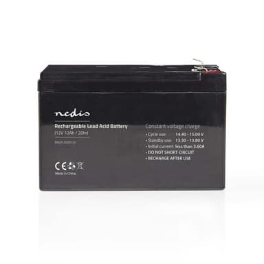 Nedis Uppladdningsbart blybatteri | Bly-syra | Uppladdningsbara | 12 V | 12000 mAh