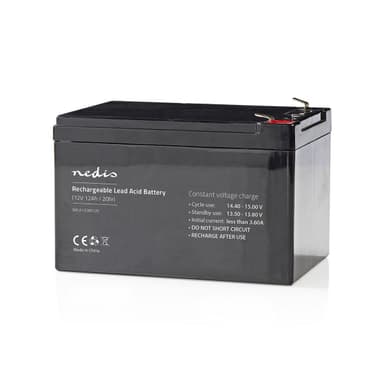 Nedis Uppladdningsbart blybatteri | Bly-syra | Uppladdningsbara | 12 V | 12000 mAh