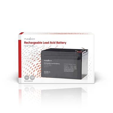 Nedis Uppladdningsbart blybatteri | Bly-syra | Uppladdningsbara | 12 V | 12000 mAh