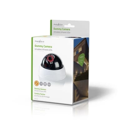 Nedis Dummy Säkerhetskamera | Kupol | Batteridriven | Inomhus | Vit