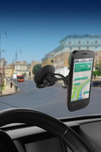 Technaxx Magnetisk bilhållare för smartphones & surfplattor + Billaddare (TE09)