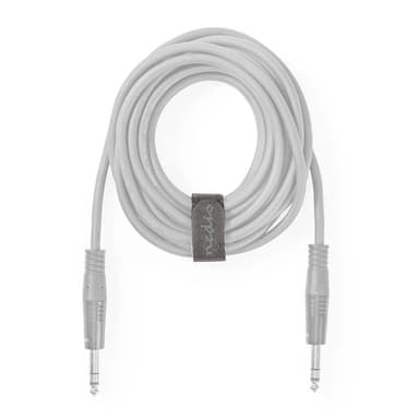 Nedis Hook och Loop Kabel bindare | Plastpåse | Grå | 10 st