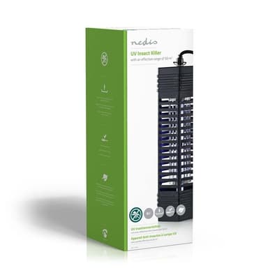Nedis Mosquito Stop ljusfälla | 6 W | Lamptyp: F6T5/BL | Effektiv räckvidd: 50 m² | Svart