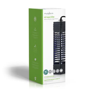 Nedis Mosquito Stop ljusfälla | 6 W | Lamptyp: F6T5/BL | Effektiv räckvidd: 50 m² | Svart