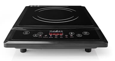 Nedis Induktionsplatta | Matlagningszoner: 1 | 2000 W | Överhettningsskydd | Svart | Timer | Turbo action | Barnlås | LCD-skärm