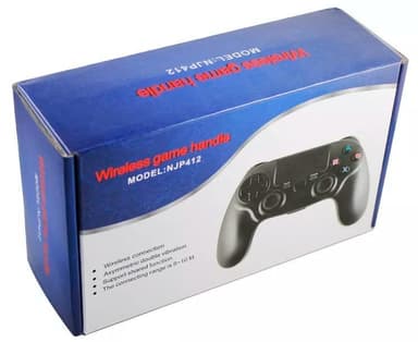 Trådlös Bluetooth handkontroll kompatibel med PS4, Svart