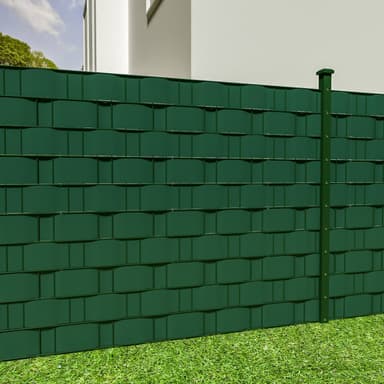 tectake PVC-skyddsfilm med fästklämmor - 70 m, grön