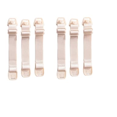 6 ST Justerbar amningsbh axelrem Beige