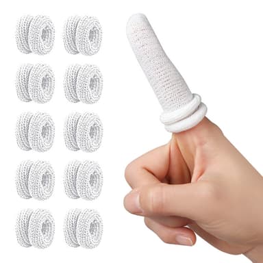 Finger Cots Skärbeständigt skydd Vit