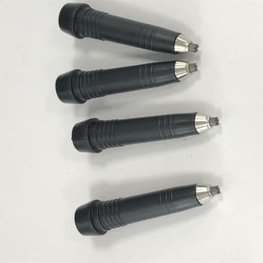 Tungsten stålspetsar för trekkingstav 4-pack Svart