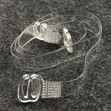 Osynliga bh-band 4-pack 10 mm breda Transparent