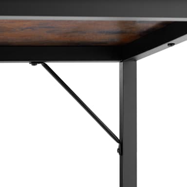 tectake Skrivbord Jenkins - Industriellt mörkt trä, rustikt, 100 cm