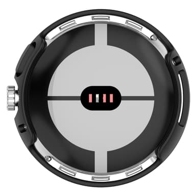 PC halvpack skyddsfodral för Google Pixel Watch Svart