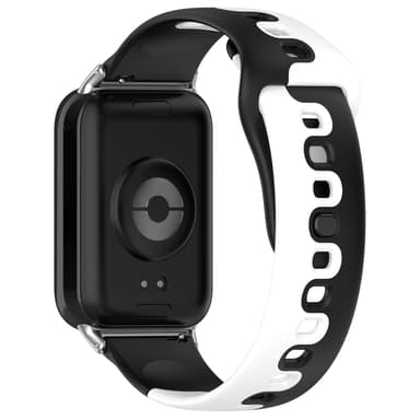 Silikonarmband för Xiaomi Mi Band 8 Pro/Redmi Watch 4 Svart + Vit