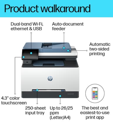 HP LaserJet Pro M3302sdw MF laserskrivare