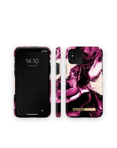 Printed Case iPhone 11P/XS/X Golden Ruby