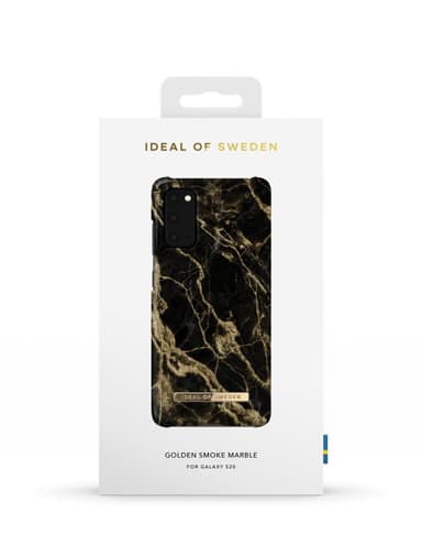 Printed Case Galaxy S20 Golden Smoke Marble