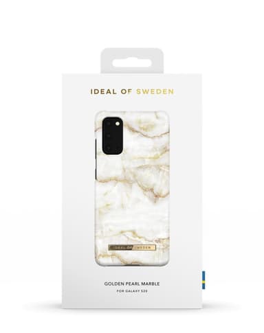 Printed Case Galaxy S20 Golden Pearl Marble