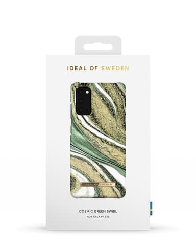 Printed Case Galaxy S20 Cosmic Green Swirl
