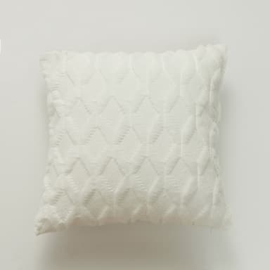 Mjukt dekorativt kuddfodral för vardagsrum, soffa 2-pack Vit L