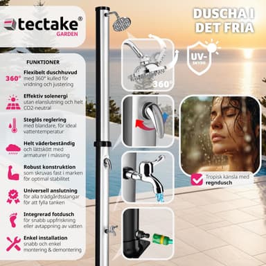 tectake Soldusch Tinto - svart/silver