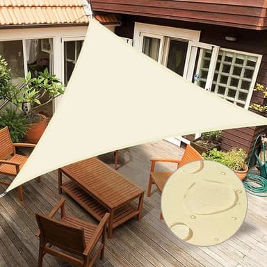 Triangel Solsegel / Segelduk Beige M