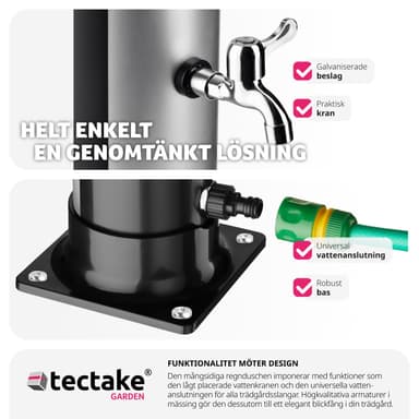 tectake Soldusch Tinto - svart/silver