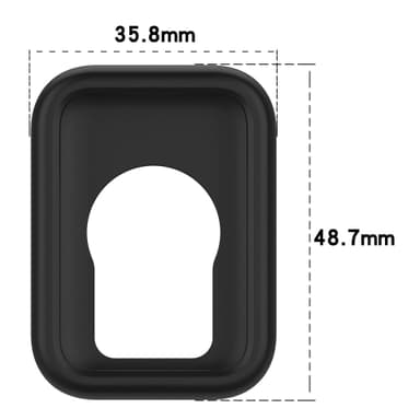 Smart klockfodral för Xiaomi Smart Band 8 Pro Svart