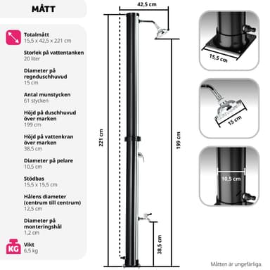 tectake Soldusch Tinto - svart/silver