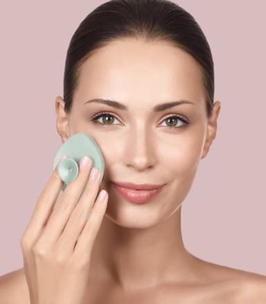 Geske exfolierande ansiktsborste GK000038GN01(grön)