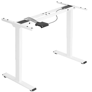 tectake Höj- och sänkbart skrivbord Melville - vit