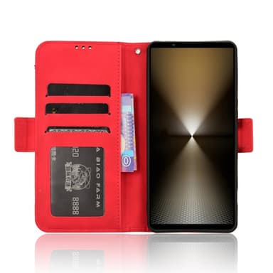 Plånboksfodral till Xperia 1 Vi - Röd