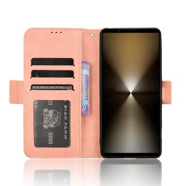 Plånboksfodral till Xperia 1 Vi - Rosa