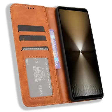 Plånboksfodral till Xperia 1 VI - Brun
