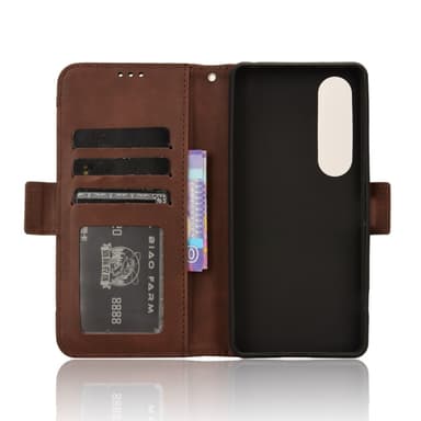 Plånboksfodral till Xperia 1 Vi - Brun