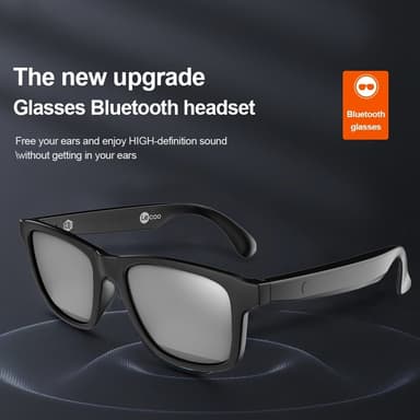 LENOVO C8-Lite Bluetooth Solglasögon Headset Trådlösa hörlurar - Grå