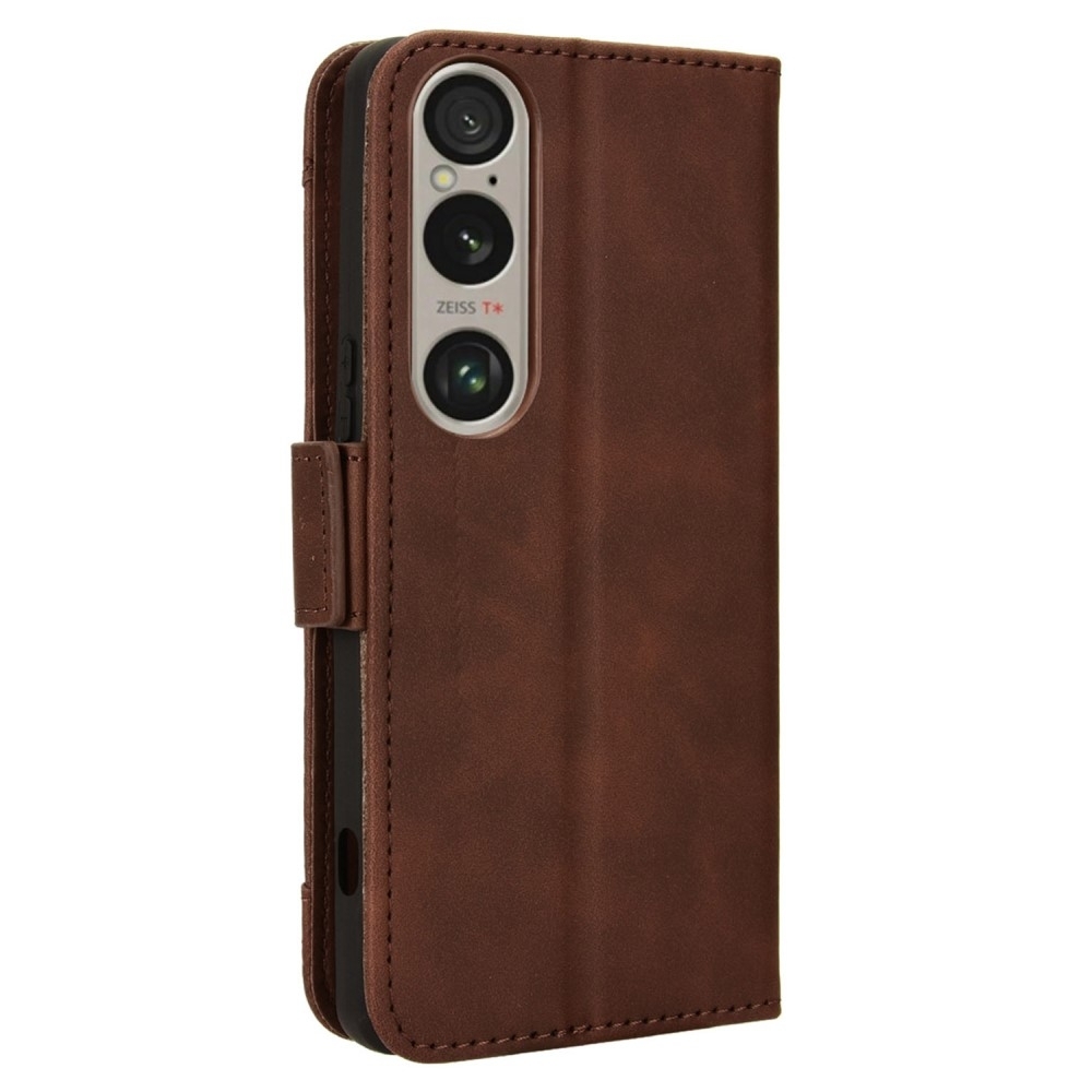Plånboksfodral till Xperia 1 Vi - Brun
